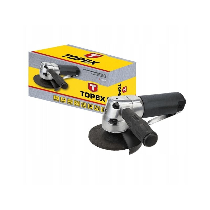foto del prodotto smerigliatrice flex pneumatico aria a disco 125mm 74l214 topex