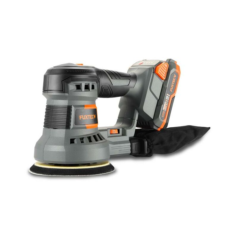 foto del prodotto smerigliatrice rotativa a batteria fuxtec 20v fx e1rs20 con batteria 2ah e caricabatterie 1a