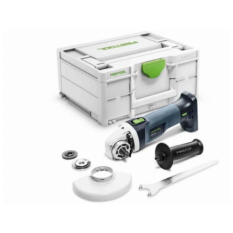 foto del prodotto smerigliatrici angolari festool agc 18 125 eb basic con systainer sys3 m e accessori senza batterie n caricabatterie 576825