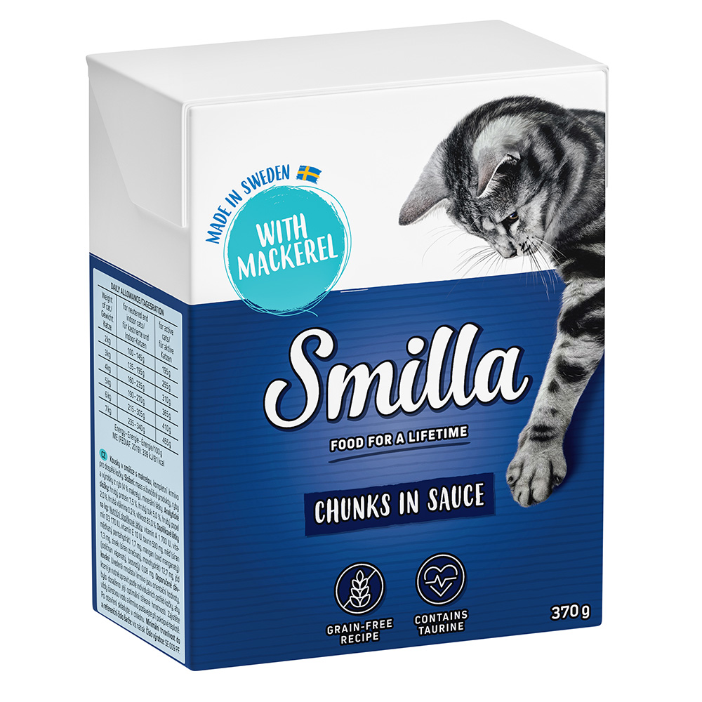foto del prodotto smilla bocconcini in salsa 6 x 370 g umido gatto sgombro