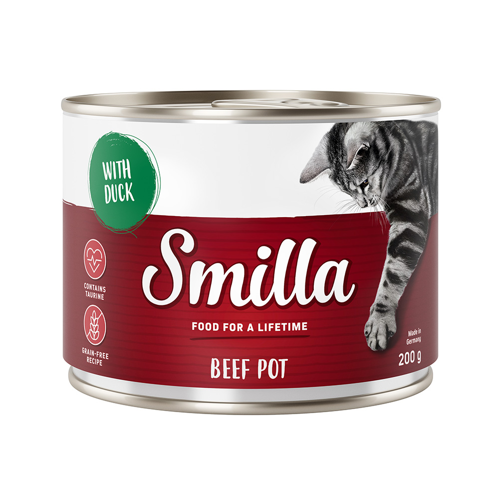 foto del prodotto smilla delizie al manzo 6 x 200 g umido gatto manzo con anatra