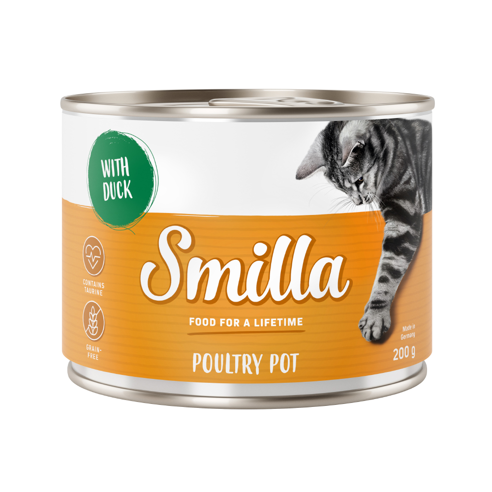 foto del prodotto smilla delizie al pollo 6 x 200 g umido gatto tenero pollo e anatra