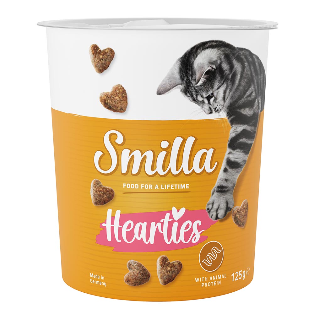 foto del prodotto smilla hearties snack per gatti 125 g