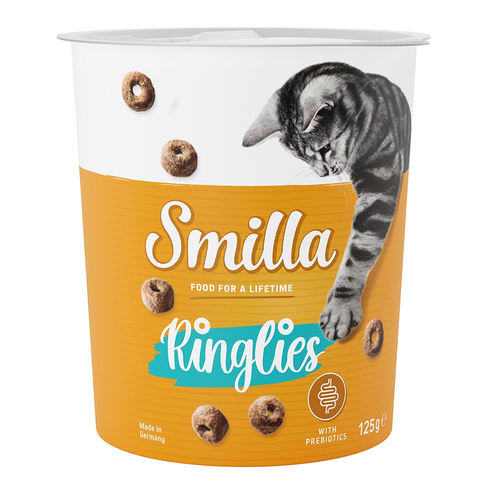 foto del prodotto smilla ringlies snack prebiotici per gatti 125 g