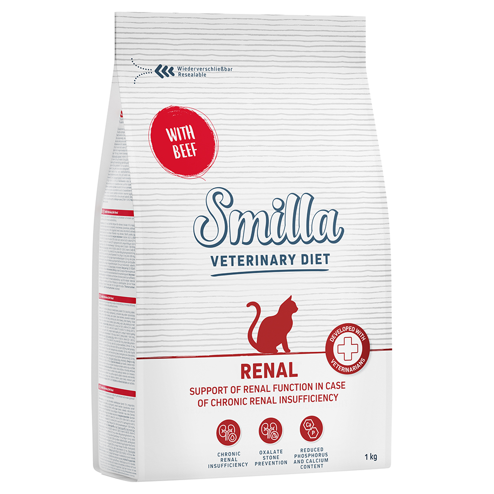 foto del prodotto smilla veterinary diet renal manzo crocchette gatto 1 kg