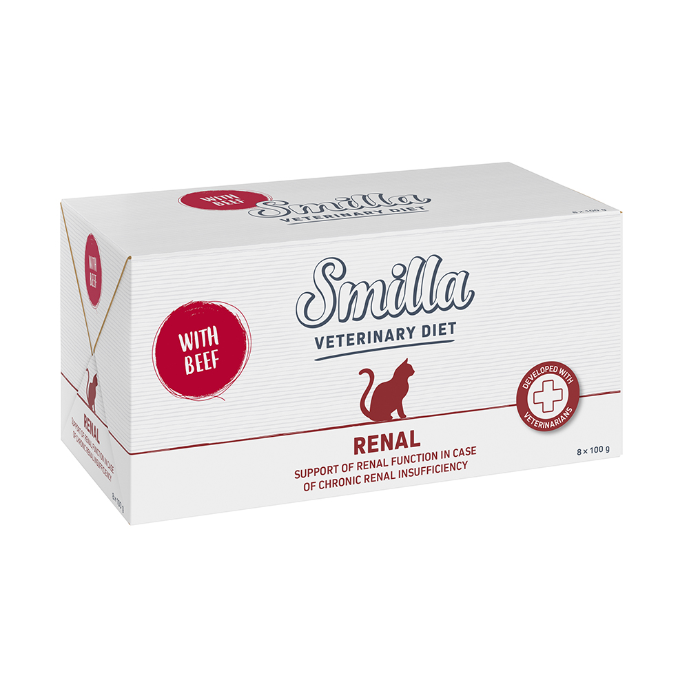 foto del prodotto smilla veterinary diet renal manzo umido gatto 8 x 100 g