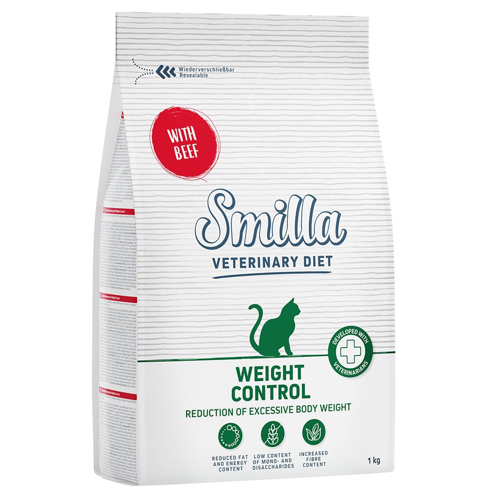 foto del prodotto smilla veterinary diet weight control manzo crocchette gatto 1 kg