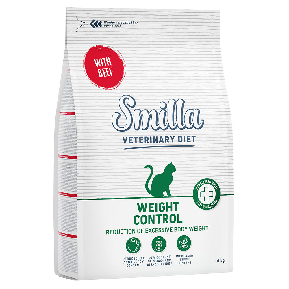 foto del prodotto smilla veterinary diet weight control manzo crocchette gatto 4 kg