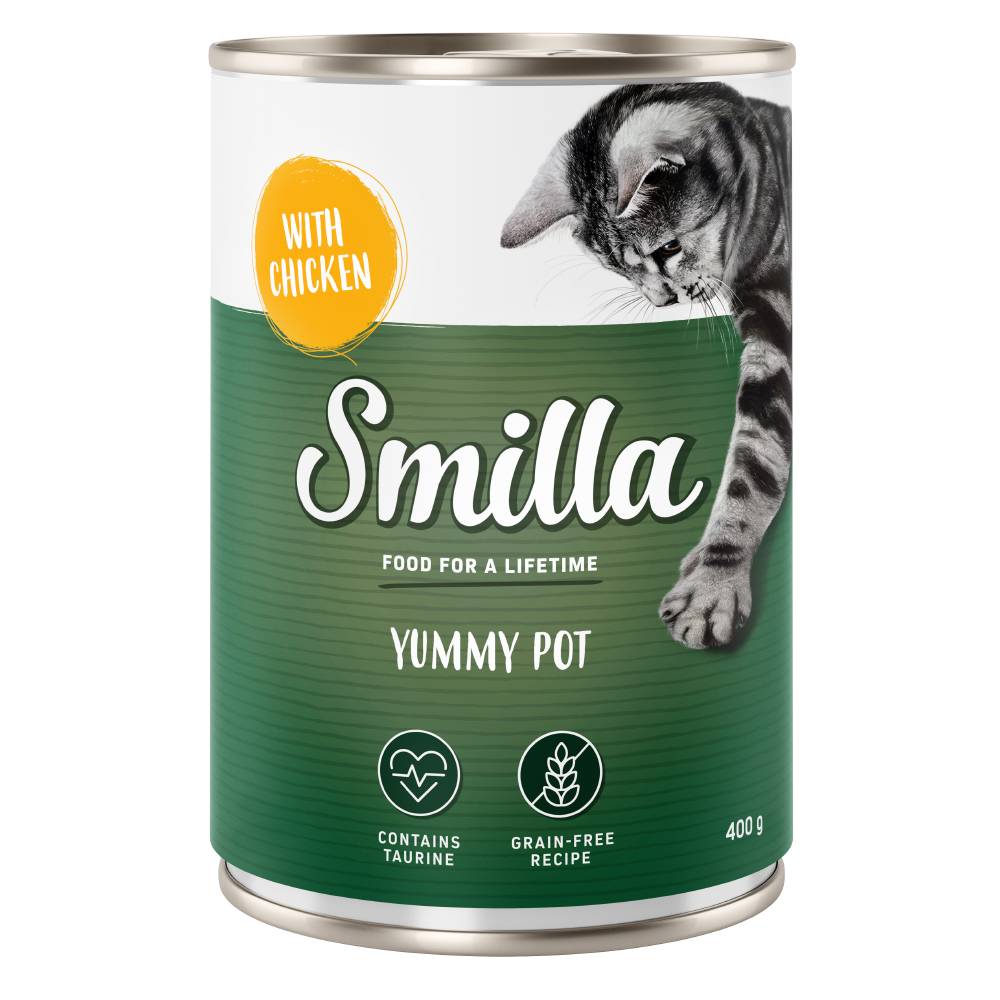 foto del prodotto smilla yummy 20 x 400 g umido gatto pollo