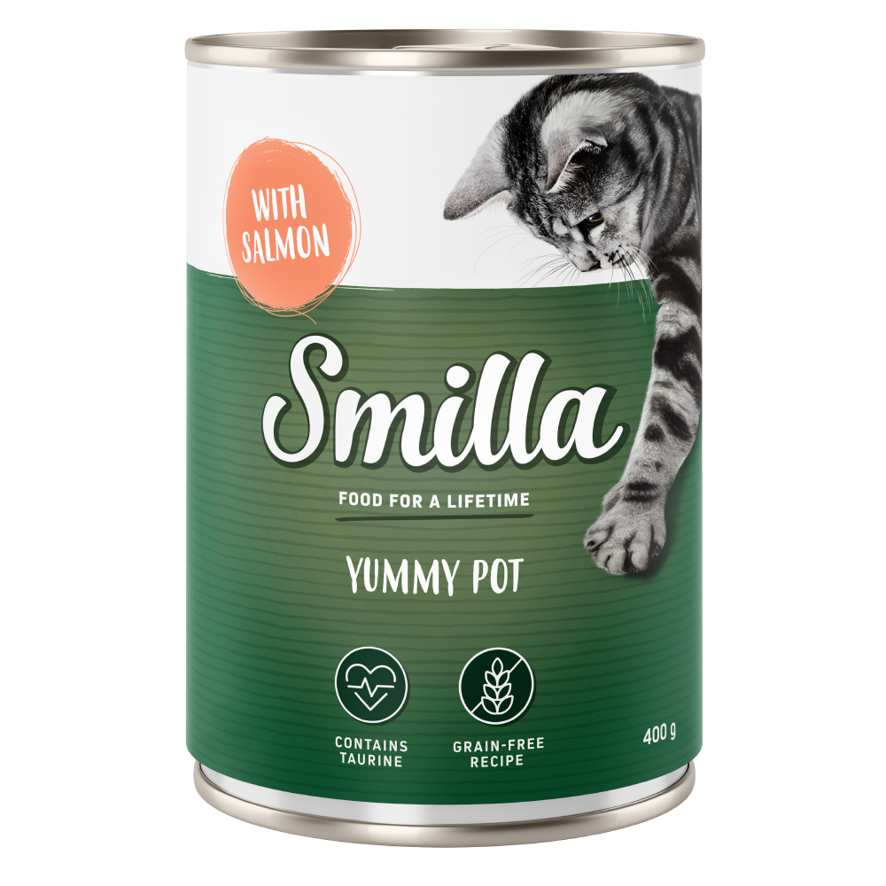 foto del prodotto smilla yummy 20 x 400 g umido gatto salmone