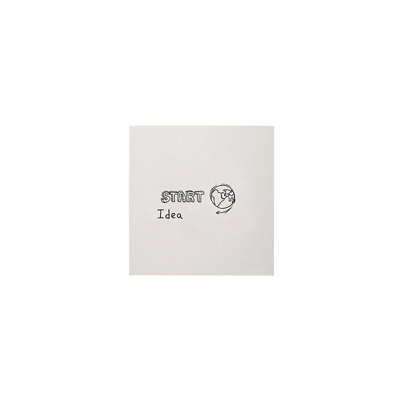 foto del prodotto smit visual lavagna bianca senza cornice acciaio bianco