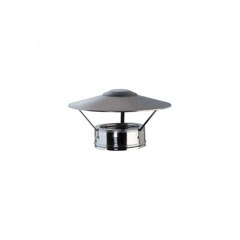 foto del prodotto smmo comignolo antipioggia a cappello doppia parete 80 mm