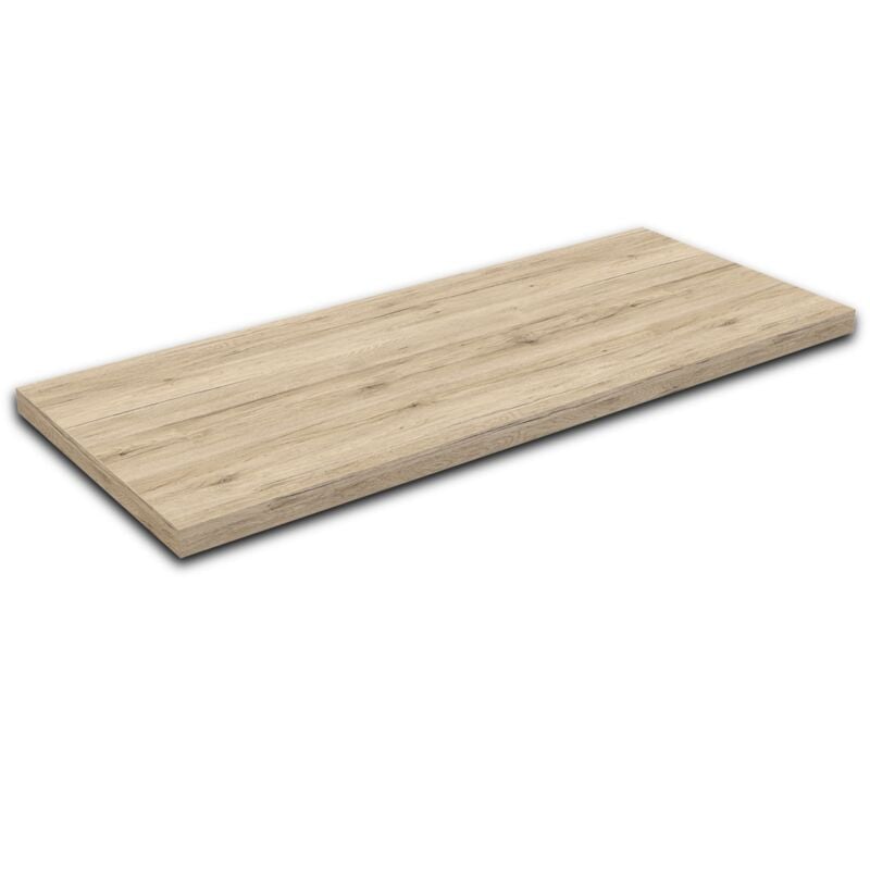 foto del prodotto smmo mensola per lavabo in legno laminato rovere sabbia fino a 40 cm profondit 36 cm spessore 3,8 c