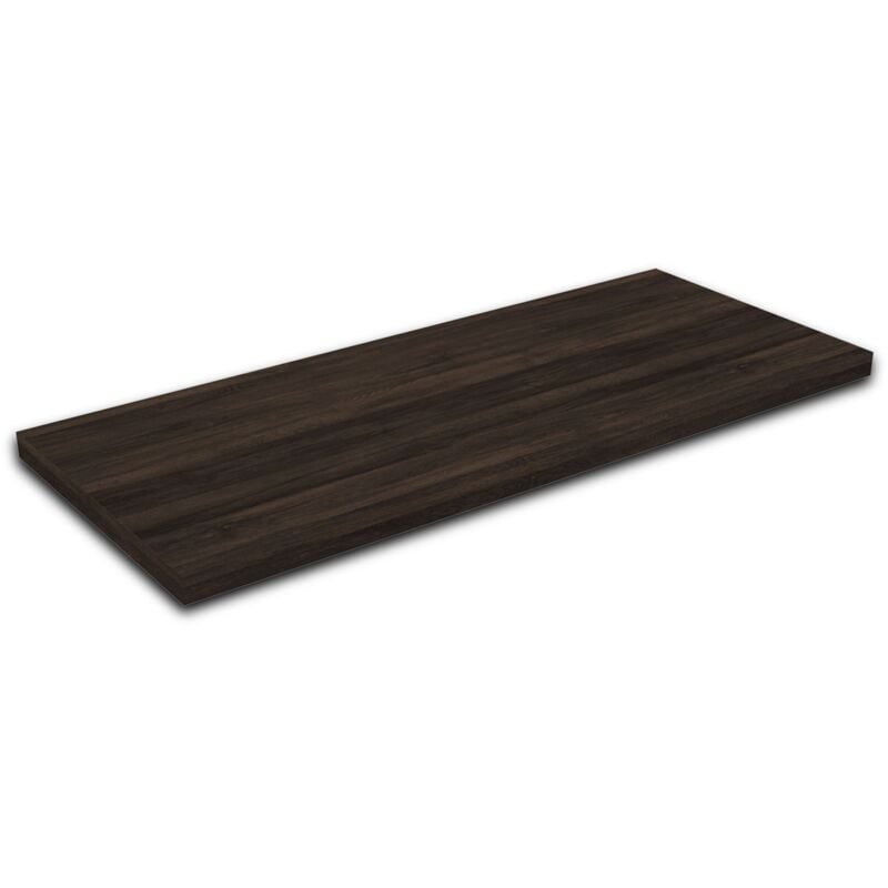 foto del prodotto smmo - mensola per lavabo in legno laminato tabacco san marco fino a 160 cm profondità 36 cm spessore 3,8 cm