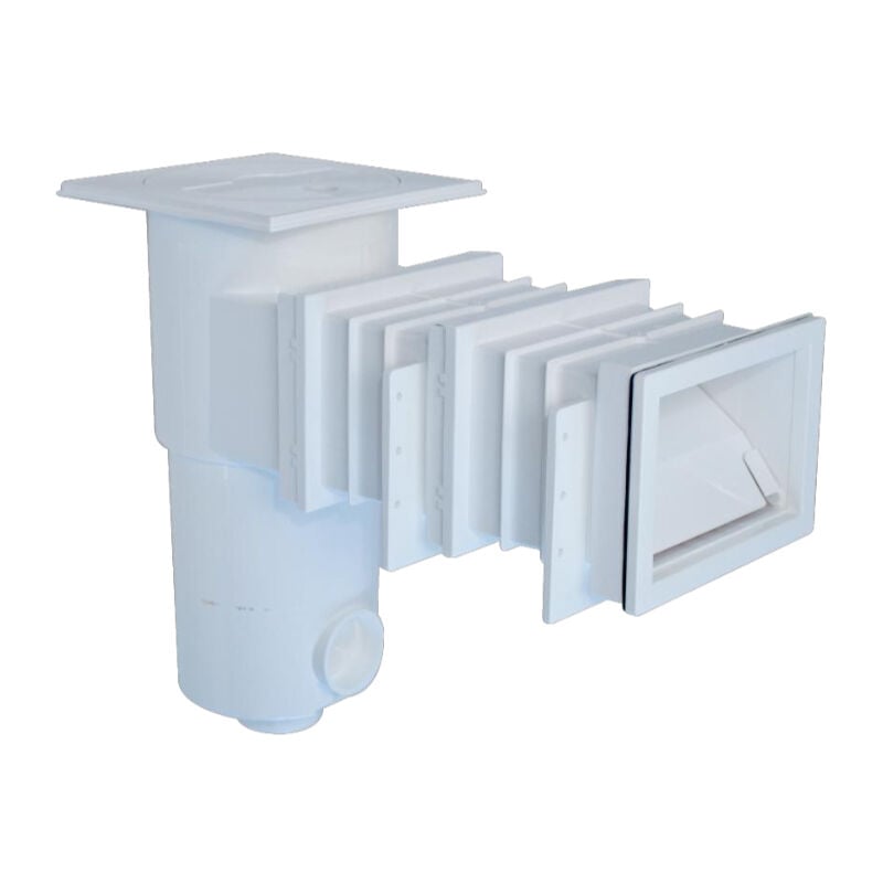 foto del prodotto smmo skimmer a murare per piscine interrate, con bocca standard da 187x126 mm