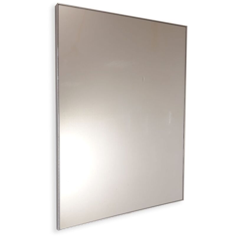 foto del prodotto smmo specchio bagno personalizzato su misura con cornice cromata lucida fino a 110 cm fino a 40 cm