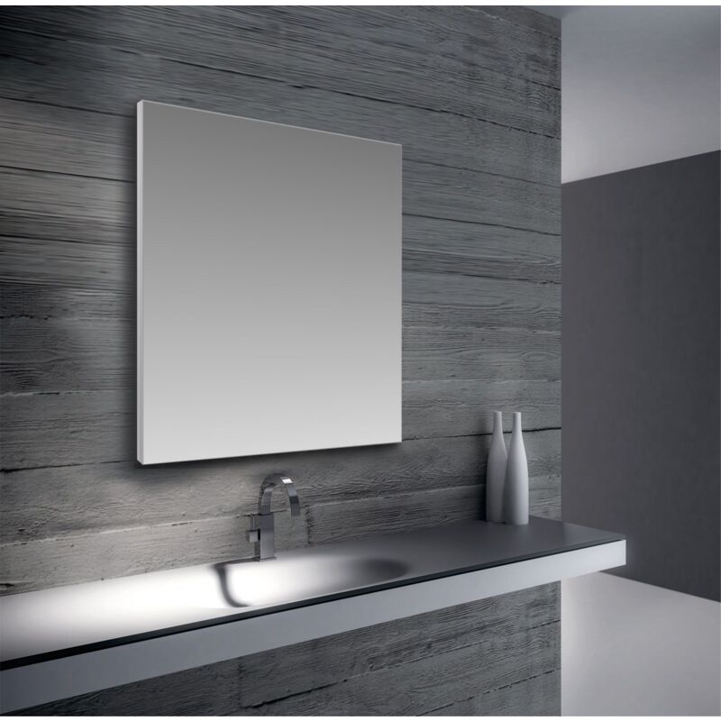 foto del prodotto smmo specchio su misura con cornice a filo in pvc fino a 160 cm 30 cm
