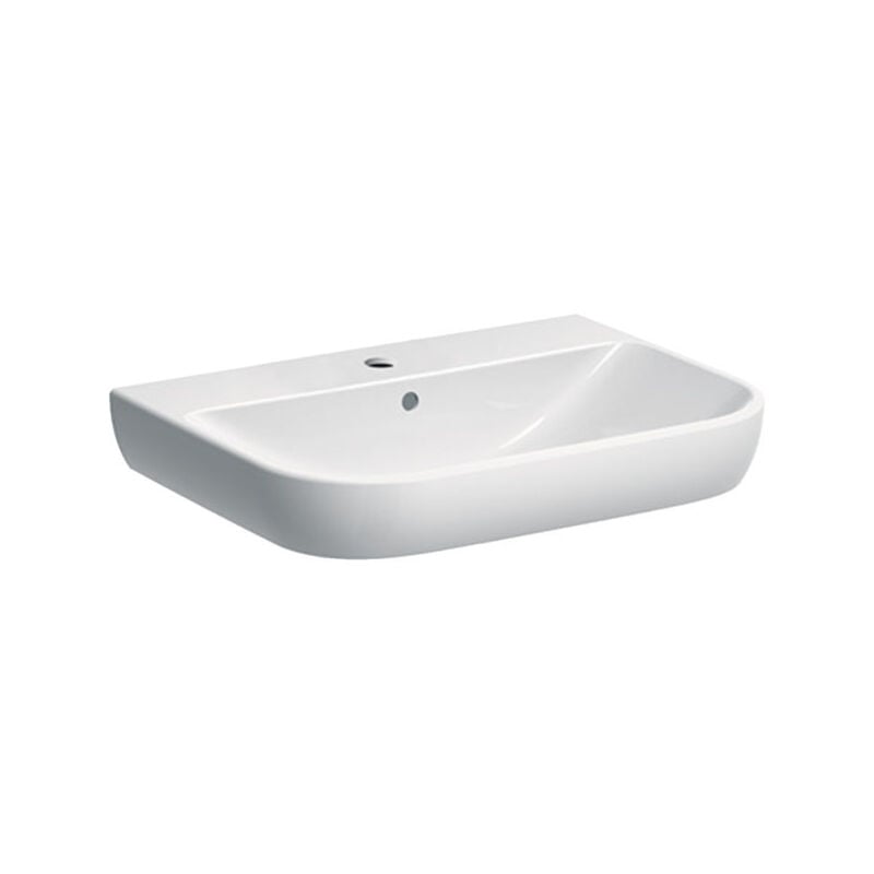 foto del prodotto smyle lavabo 500230, 65x48cm, avec trou pour robinetterie geberit