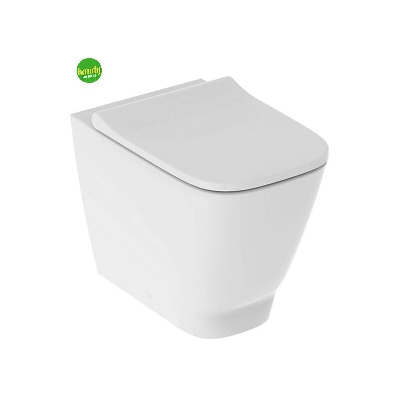 foto del prodotto smyle square vaso a pavimento rimfree btw filo parete a cacciata con sedile wc soft close bianco 500.829.00.1 geberit