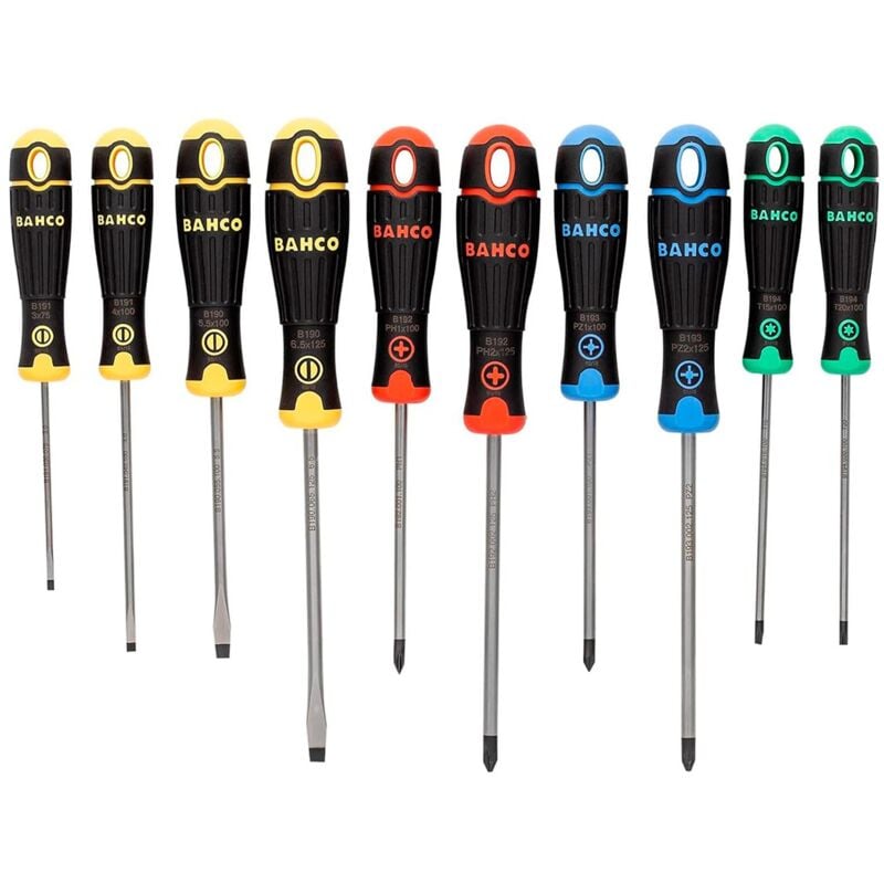 foto del prodotto sna set di 10 cacciavite bahcofit bahco b219.010rb