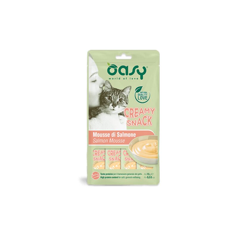 foto del prodotto snack cat creamy snack salmone 4x15g oasy