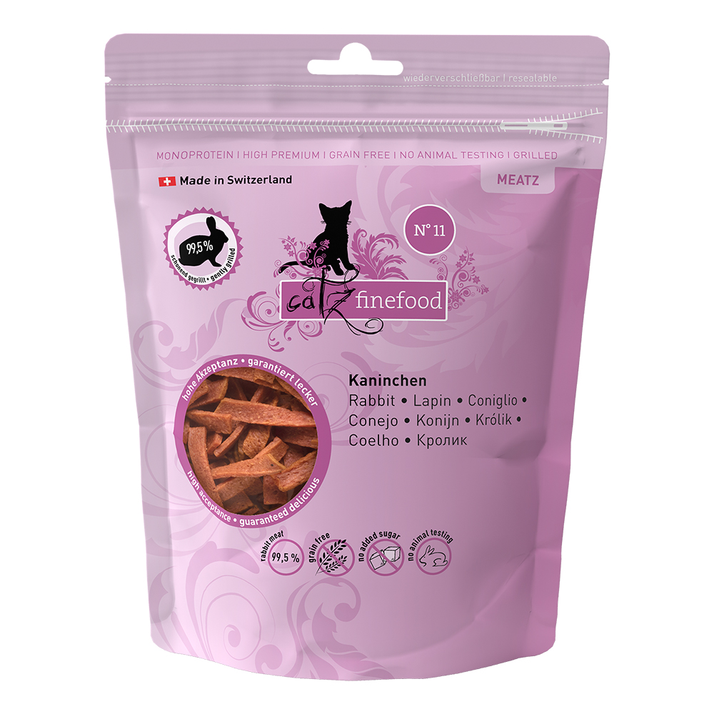 foto del prodotto snack catz finefood meatz coniglio 45 g