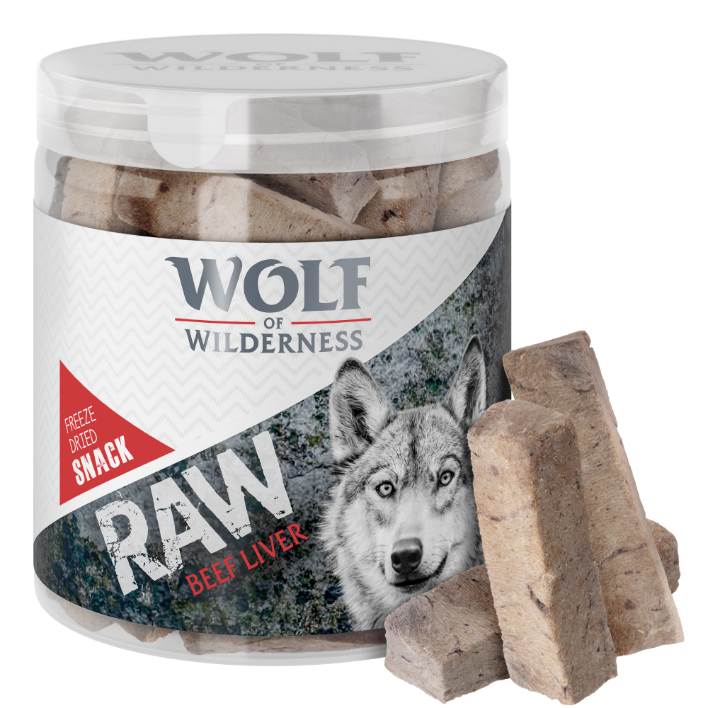 foto del prodotto snack premium liofilizzati wolf of wilderness raw fegato di manzo 90 g 