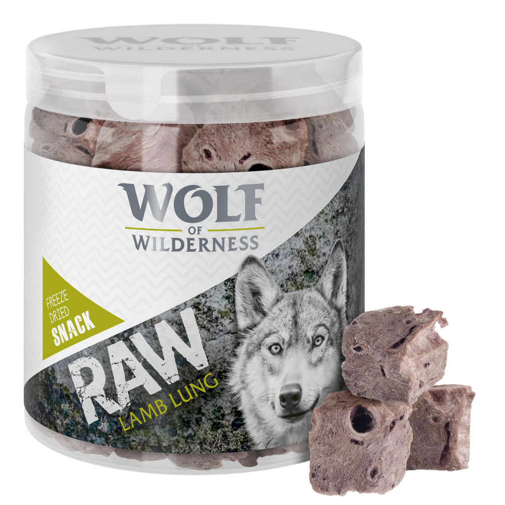 foto del prodotto snack premium liofilizzati wolf of wilderness raw polmoni di agnello 50 g 