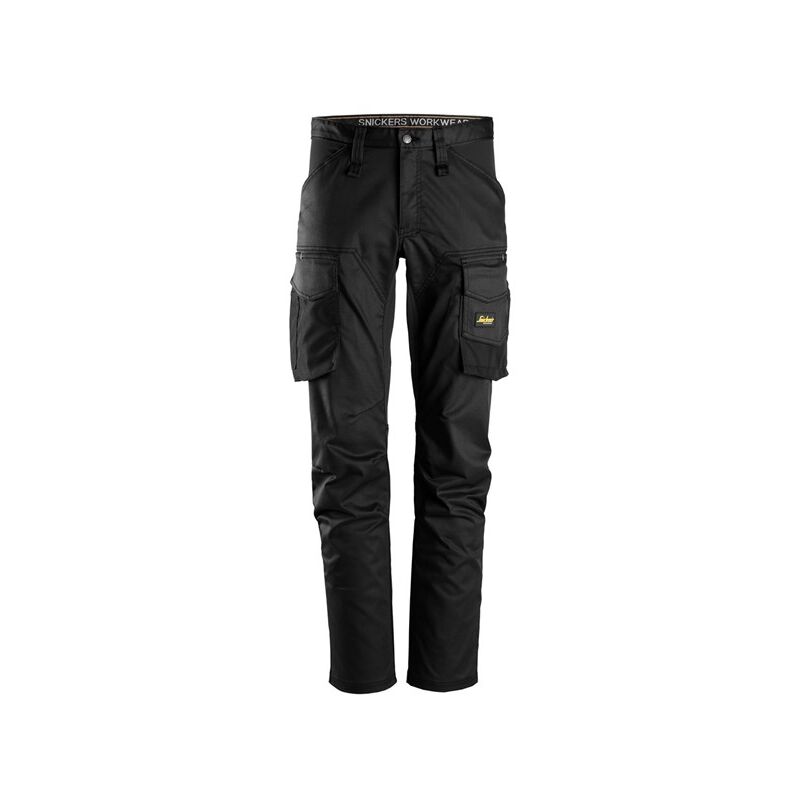 foto del prodotto snickers workwear pantalone stretch senza ginocchiera tg. 52 nero