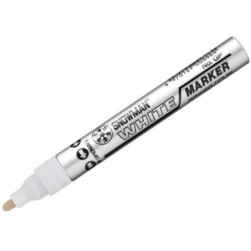 foto del prodotto snowman pennarello marcatore bianco p214 punta 4,5mm