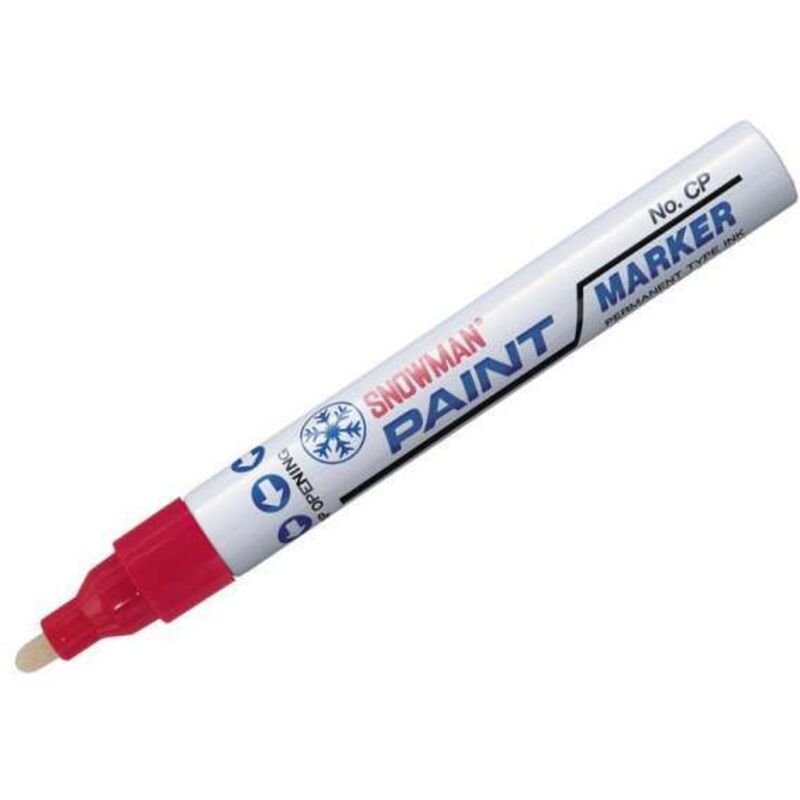 foto del prodotto snowman pennarello marcatore rosso p202 punta 4,5mm