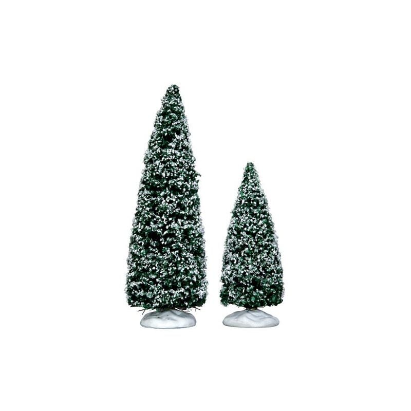 foto del prodotto snowy juniper tree medium small set of 2 cod. 34665