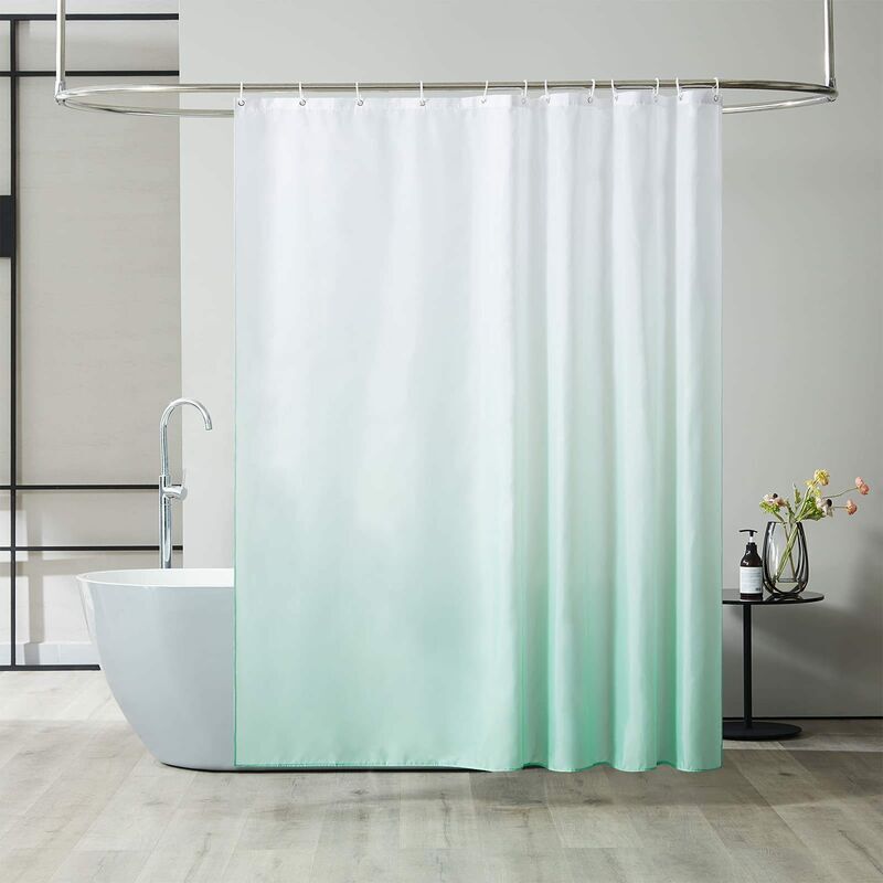 foto del prodotto snq 1 pz 90x180cm verde chiaro tenda da doccia antimuffa lavabile in lavatrice tessuto piccole tende da doccia per camper cabina doccia in