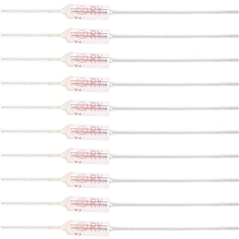 foto del prodotto snq 10 pezzi 250v 10a 115 239 fusibile termico, fusibile termico con guscio metallico, fusibile termico tf 72250 115 