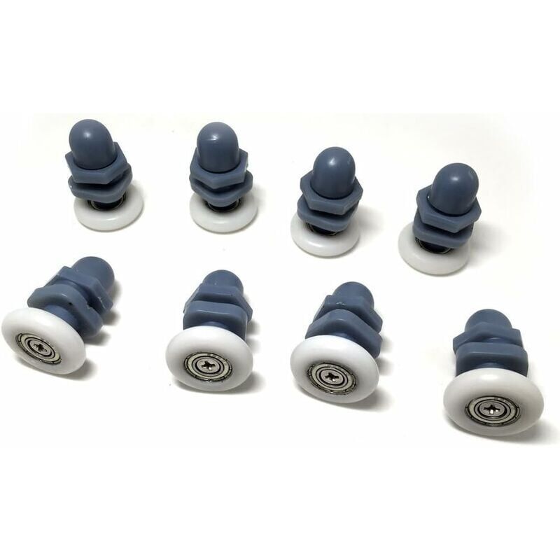foto del prodotto snq 10 pezzi di binari ruote pulegge guide per porte doccia con un diametro di 20 mm