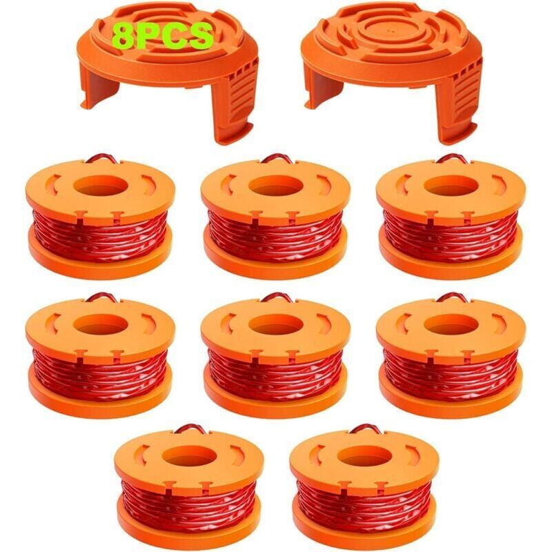 foto del prodotto snq 10 pezzi di filo per decespugliatore compatibili con decespugliatore worx, bobina di filo per decespugliatore da 1,65 mm e 3 m, bobina di