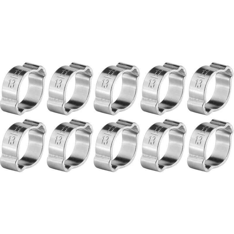 foto del prodotto snq 10 pezzi fascette stringitubo regolabili in acciaio inossidabile 11 13 mm 