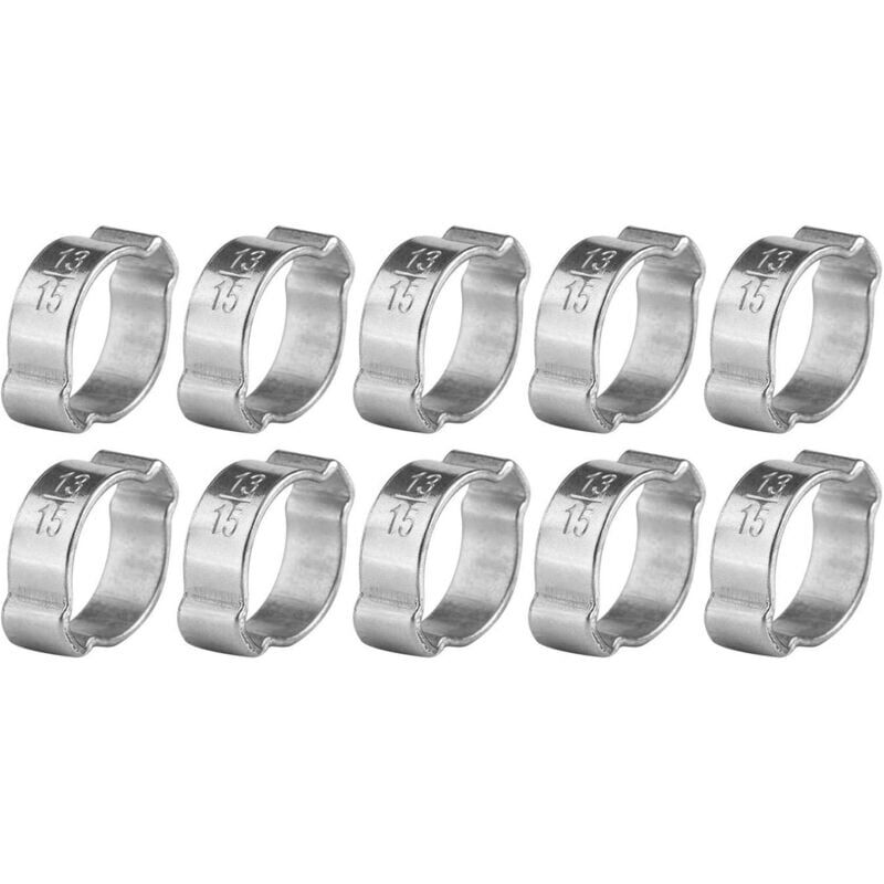 foto del prodotto snq 10 pezzi fascette stringitubo regolabili in acciaio inox 13 15 mm 