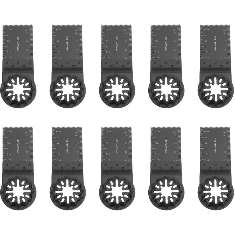 immagine 0 del prodotto snq 10 pezzi lame per seghe oscillanti, set di accessori per utensili multiuso oscillanti, lama per seghe universale per dremel, bosch, makita, fein