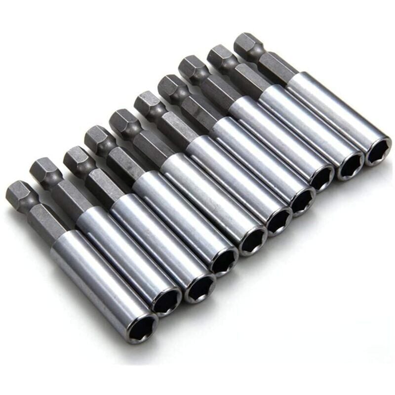 foto del prodotto snq 10 pezzi portapunte per cacciavite a impatto magnetico 60 mm esagonale 6,35 mm per trapano elettrico, cacciavite elettrico, cacciavite elettrico