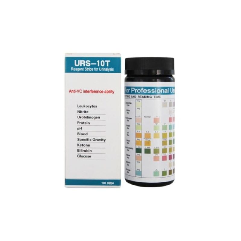 foto del prodotto snq 100 bandelettes de test d analyse d urine de r actif de urs 10t 10 bandelettes de test d urine de param tre