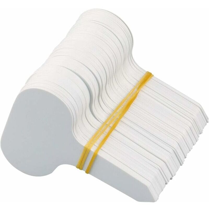 foto del prodotto snq 100 pezzi etichette per piante di tipo t etichette per etichette da giardino bianche etichette per piante in plastica per erbe aromatiche 5 x 7