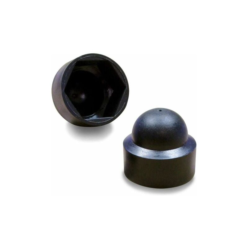 foto del prodotto snq 100 pezzi m8 copridado di protezione chiave 13 mm plastica nera fah113 l