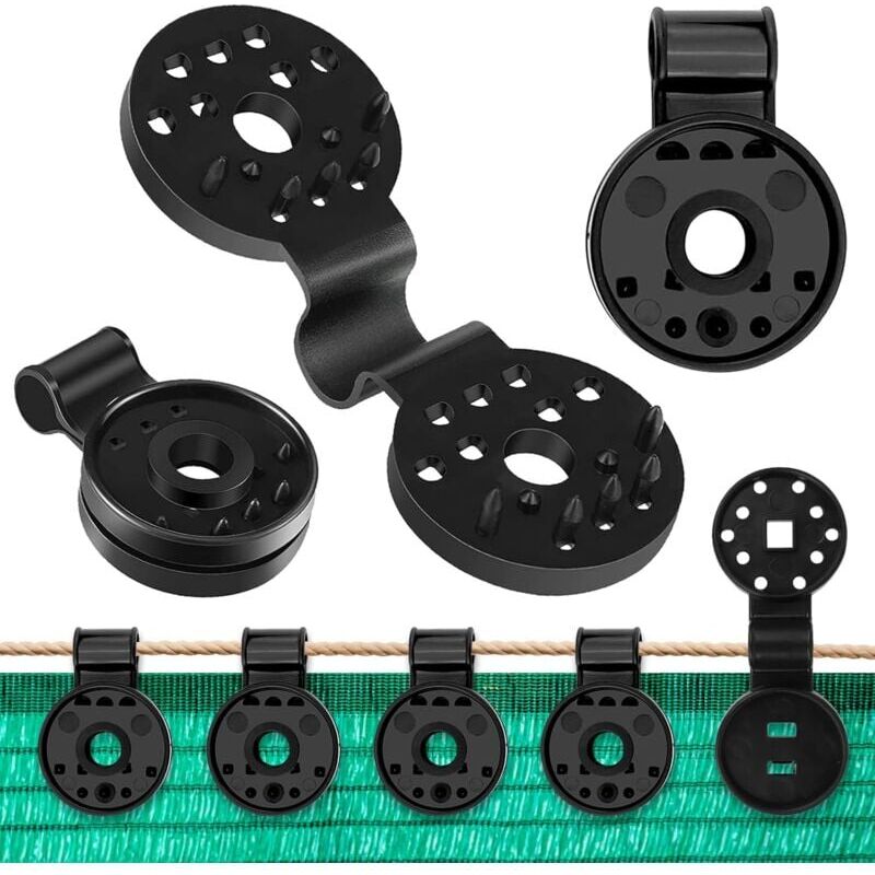 foto del prodotto snq 100 pi ces clips plastiques pour toile d ombrage, clips de fixation brise vue, clip sp cial avec oeillet pour toile, pergola, les serres et la