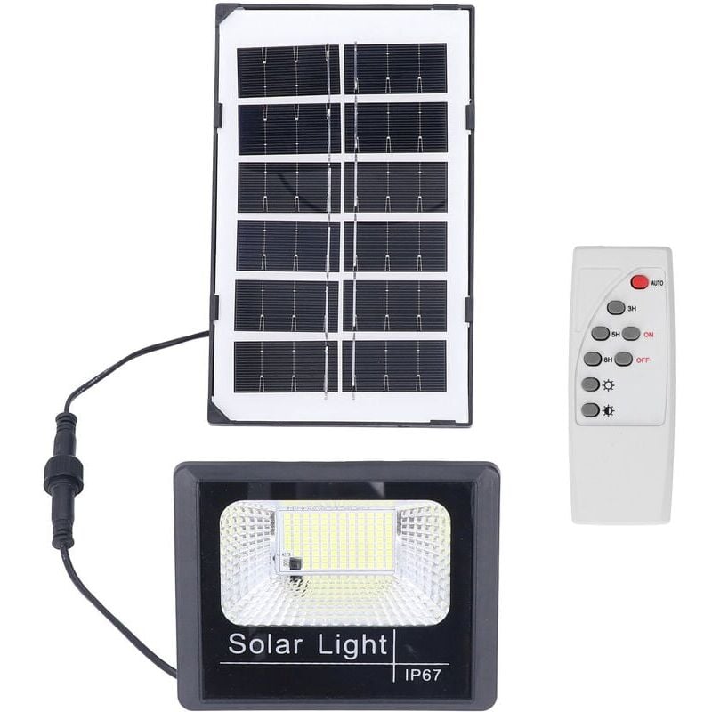 foto del prodotto snq 100led faretto solare per esterni ip67 impermeabile lampada da parete solare telecomando lampada da giardino lampada solare per esterni lampada