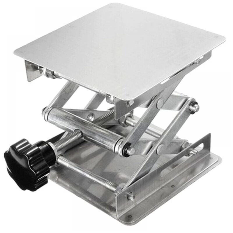 foto del prodotto snq 100mm x 100mm capacit di supporto 10kg tavolo elevatore da laboratorio piattaforma di sollevamento da laboratorio in acciaio inossidabile