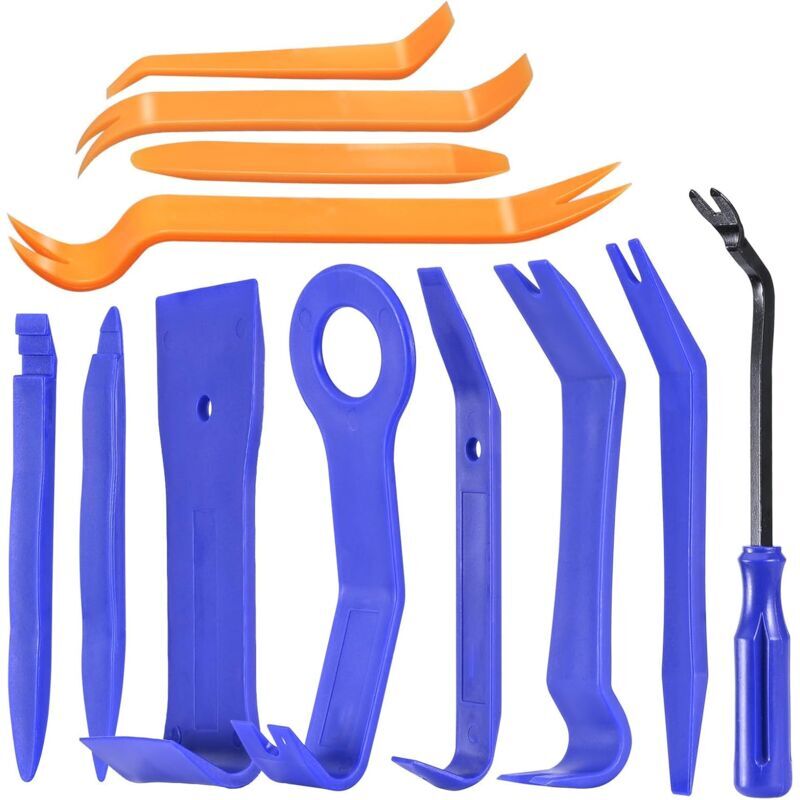 foto del prodotto snq 12 pcs en outil de d montage de voiture, outils demontage garniture, ensemble d outils d enl vement de panneau de porte automatique, outils de