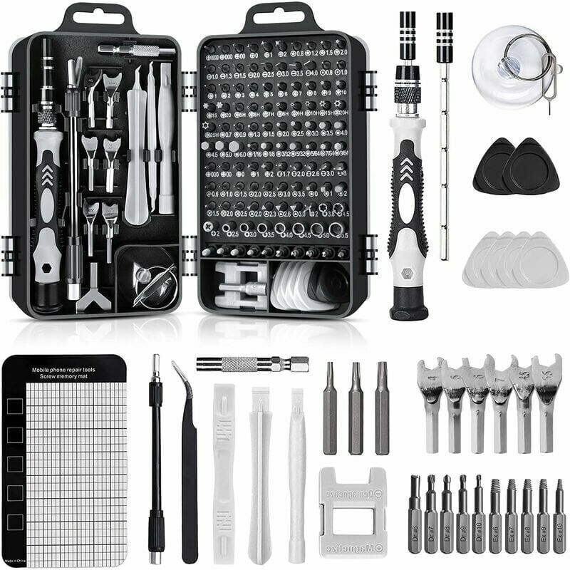 foto del prodotto snq 138 en 1 mini set tournevis precision kit tools petit boite tournevis torx informatique demontage pc portable pour