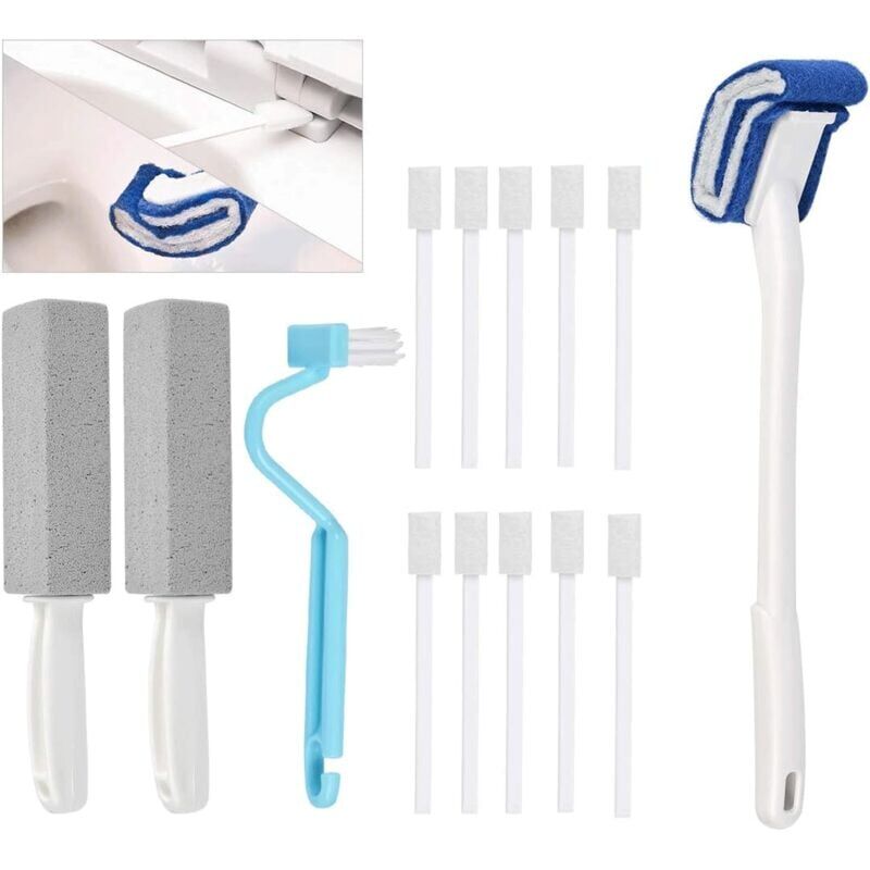 foto del prodotto snq 14pcs brosse de toilette en pierre ponce de nettoyage avec poign e pour enlever taches et anti calcaire nettoyage pour piscine, plaque de