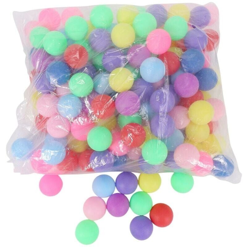 foto del prodotto snq 150 pezzi confezione palline da ping pong colorate 40mm palline da ping pong da intrattenimento colori misti beer pong ba